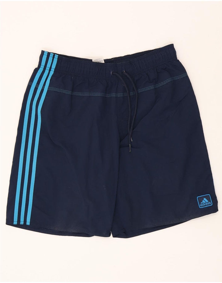 Męskie spodenki kąpielowe ADIDAS, średni granatowy poliester
