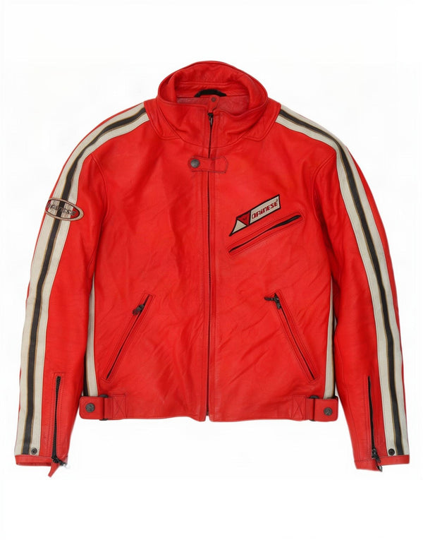 Dainese Ανδρικό Δερμάτινο Μπουφάν Racer IT 50 Medium Red Colourblock