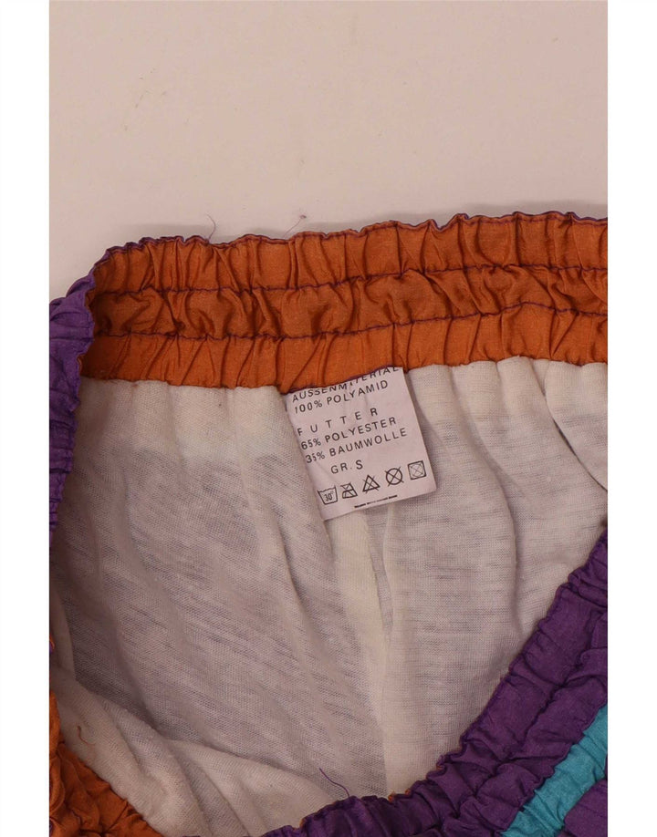Vintage Mens Tracksuit Trousers Small Purple Polyamide