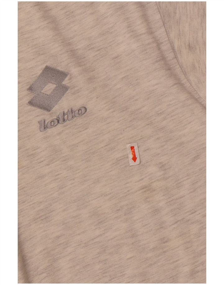 Lotto Herre grafisk T-shirt Top Medium Grå Flecked