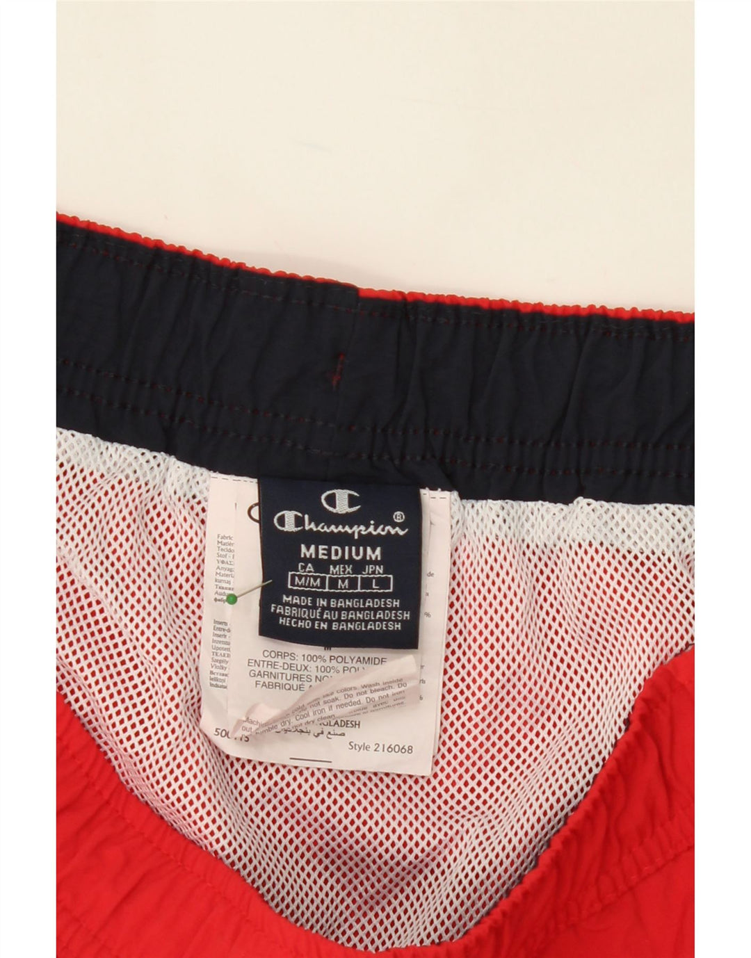 CHAMPION Mens Swimming Shorts Medium  Red Polyamide Vintage Champion and Second-Hand Champion from Messina Hembry 