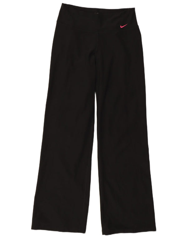 Γυναικεία φόρμα Nike Dri Fit Παντελόνια UK 10 Small Black Colourblock