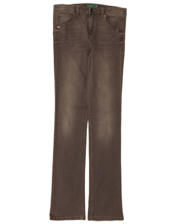 Benetton Womens Skinny Bootcut Jeans  W28 L33 Grey