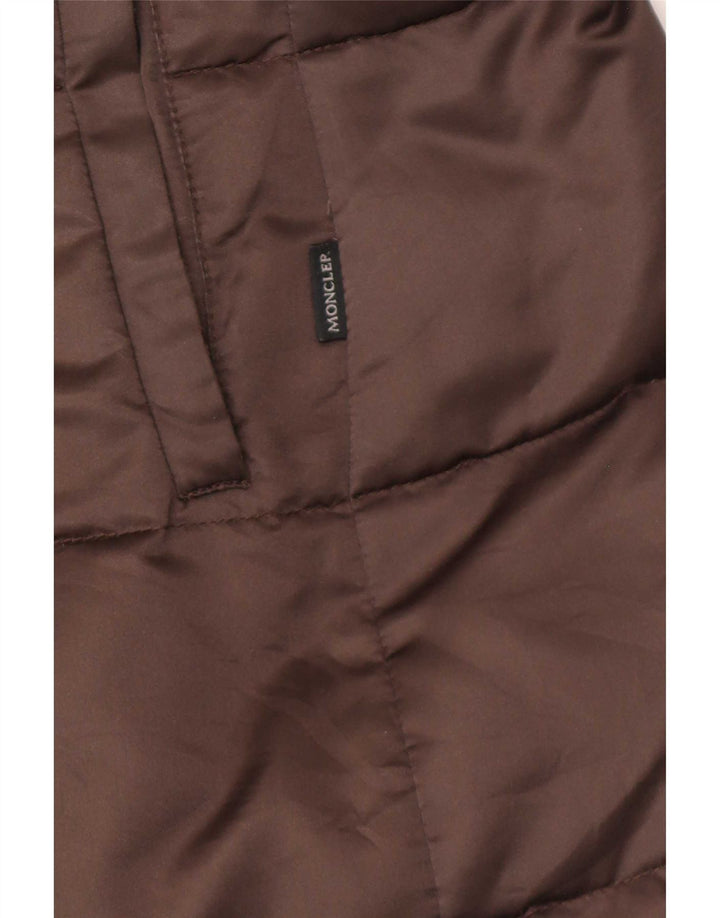 Moncler Dame Polstret Frakke Størrelse 3 Large Brun