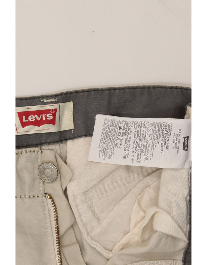 LEVI'S Boys Cargo Shorts 11-12 Years W26  Off White Cotton Vintage Levi's and Second-Hand Levi's from Messina Hembry 