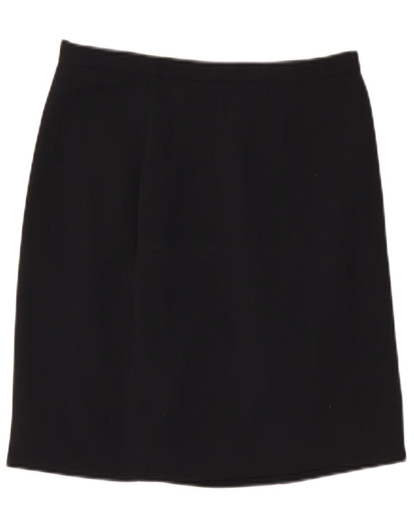 Mini saia feminina Zara EU 40 médio W30 azul marinho poliéster