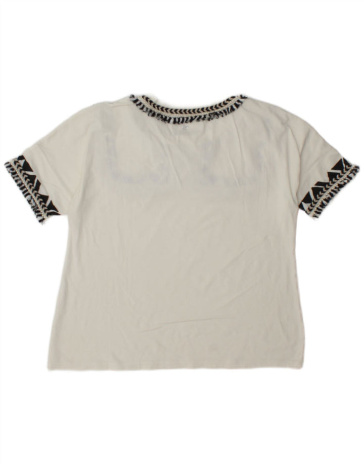 T-shirt pour femme Max Mara UK 12 Medium Blanc