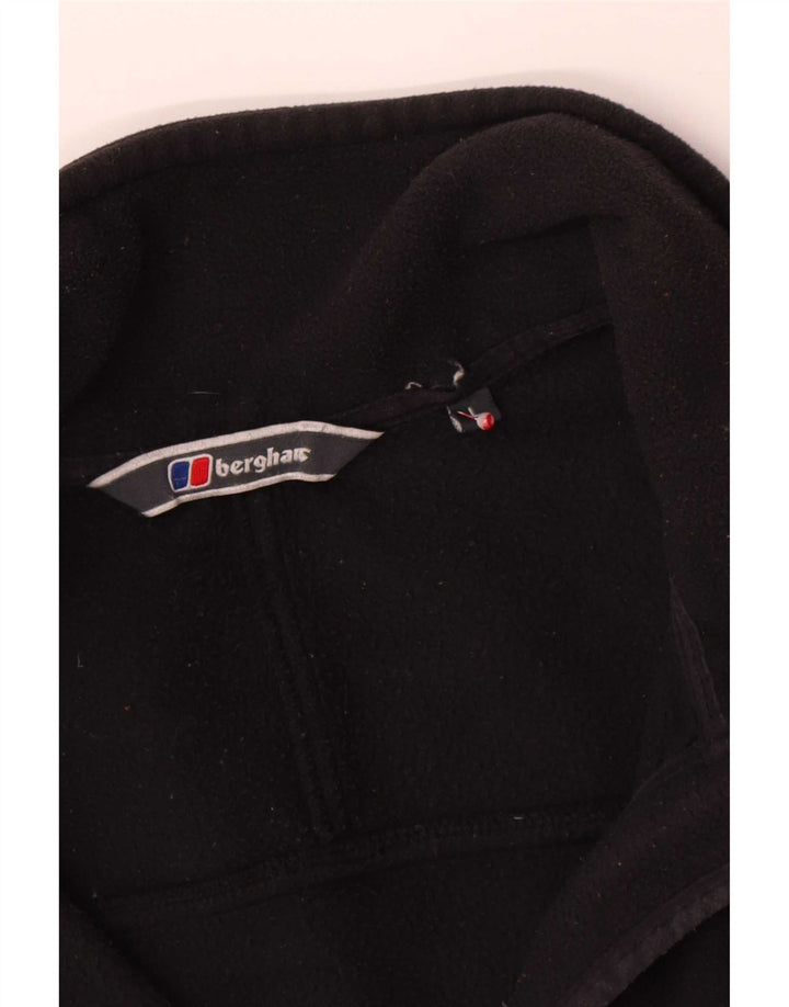 Męska kurtka polarowa Berghaus UK 40, duża, czarna, poliestrowa
