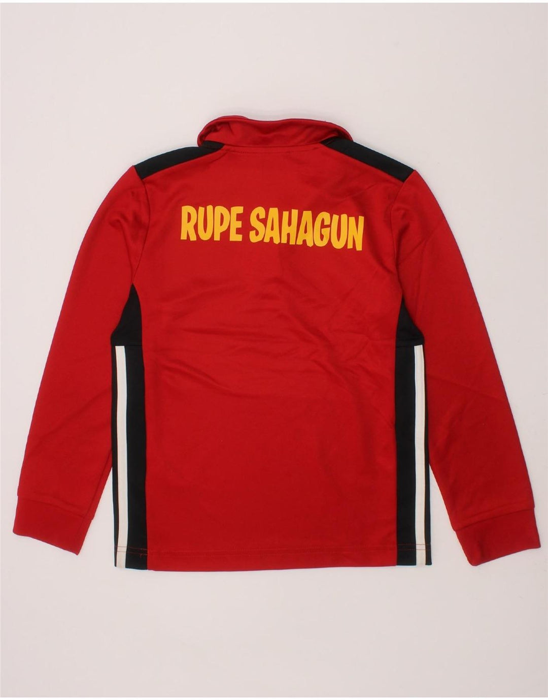 ADIDAS Boys Climalite Pullover Tracksuit Top 7-8 Years Red Colourblock Vintage Adidas and Second-Hand Adidas from Messina Hembry 