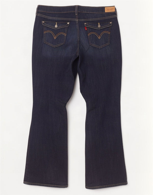 Levi's Jean bootcut taille haute 515 pour femme US 16 2XL W33 L32 Bleu marine