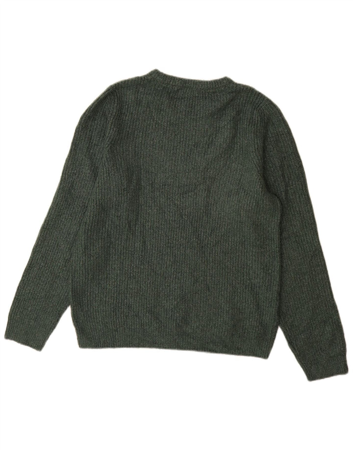 Marks & Spencer Herre sweater med rund hals, mellemgrøn akryl