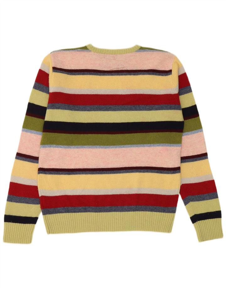 Maglione Kappa da uomo girocollo, maglione a righe grandi, in lana multicolore