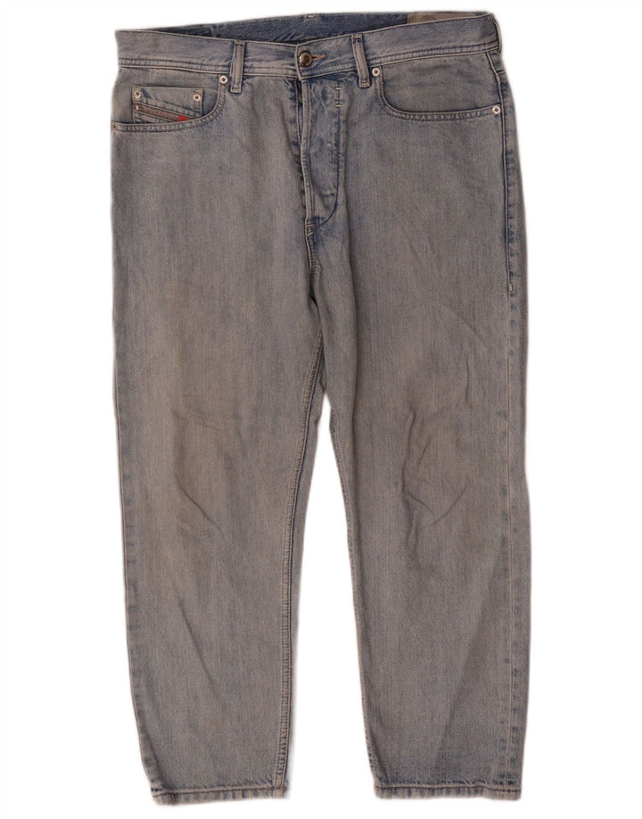 Diesel Mens Cropped Jeans W32 L24 Blue Cotton