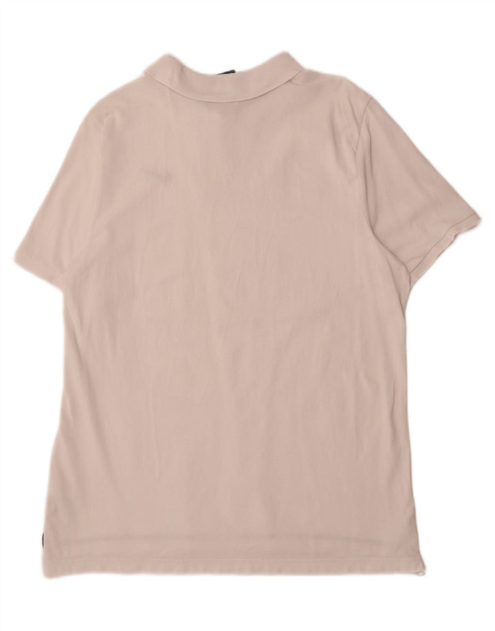 NIKE Mens Polo Shirt XL Off White Cotton Vintage Nike and Second-Hand Nike from Messina Hembry 