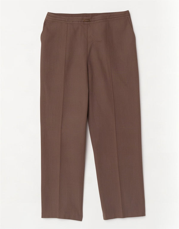 Женские укороченные брюки Marks & Spencer UK 14, большие W34 L26, коричневые