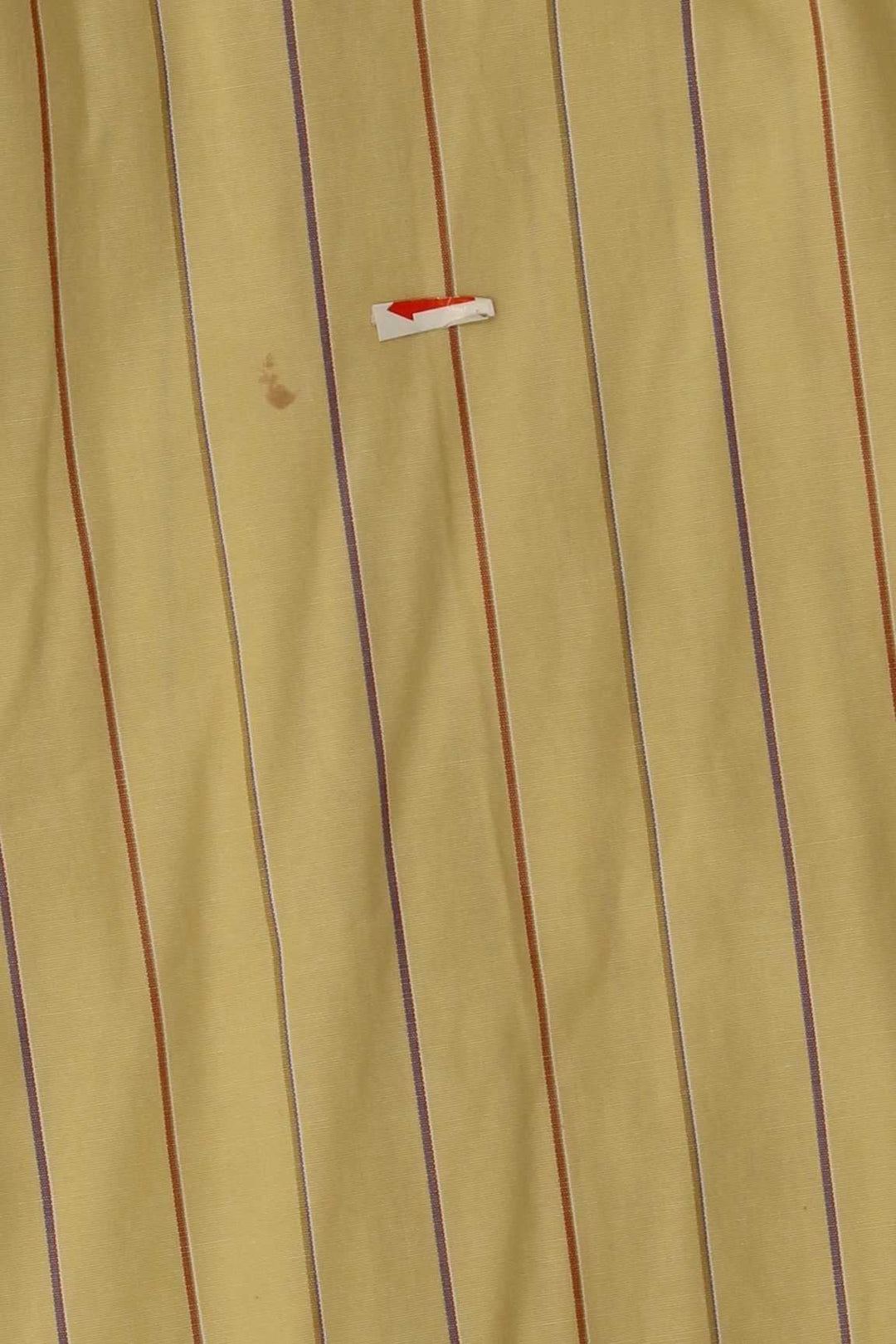 HATICO Mens Shirt Large Yellow Pinstripe