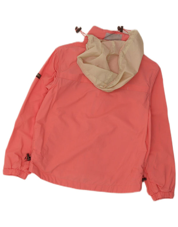 Jaqueta de chuva com capuz Napapijri para meninas 11-12 anos rosa nylon