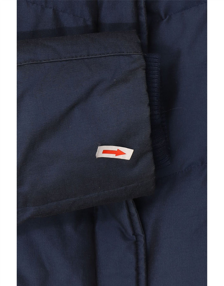 Giacca imbottita da donna Woolrich UK 16 grande cotone blu navy