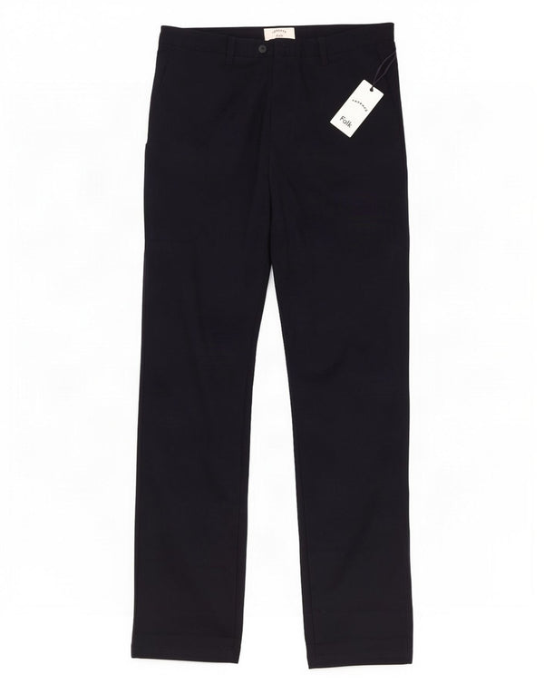 Pantaloni cargo slim folk da uomo Fat Face W34 L33 cotone blu navy