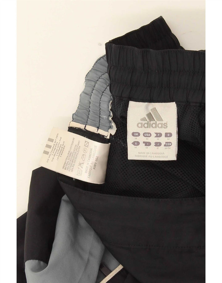 Adidas Herre Graphic Regular Sports Shorts Medium Sort Colourblock Polyester