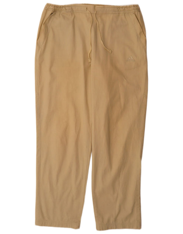 Adidas Herren Straight Chino Hose W40 L32 Beige Baumwolle