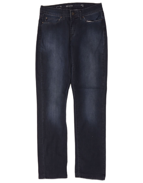 Женские узкие джинсы Levi's Demi Curve со средней посадкой W28 L30 Темно-синие хлопковые
