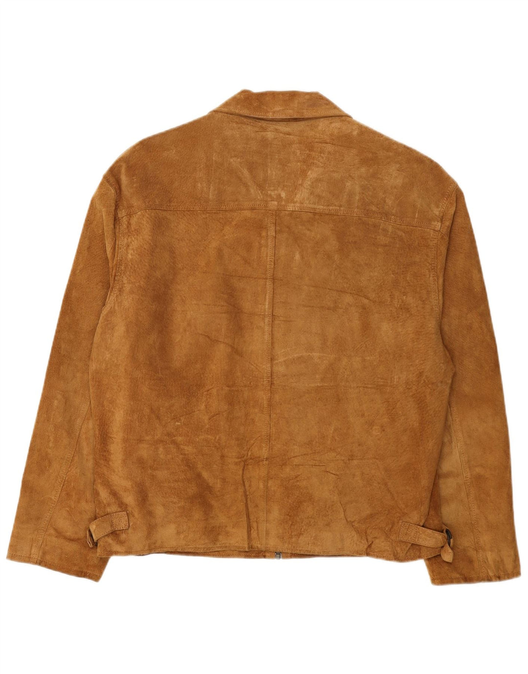 Chaqueta de ante vintage para hombre IT 50 cuero beige grande