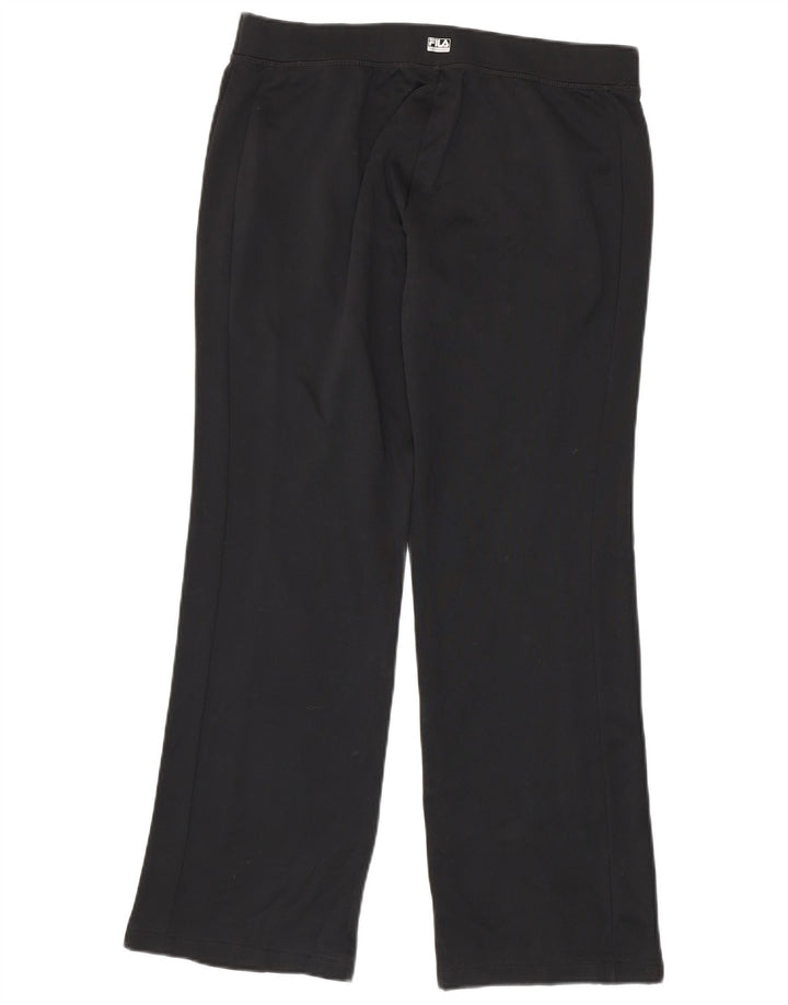 Fila Womens Tracksuit Trousers UK 16 Large  Black Polyester