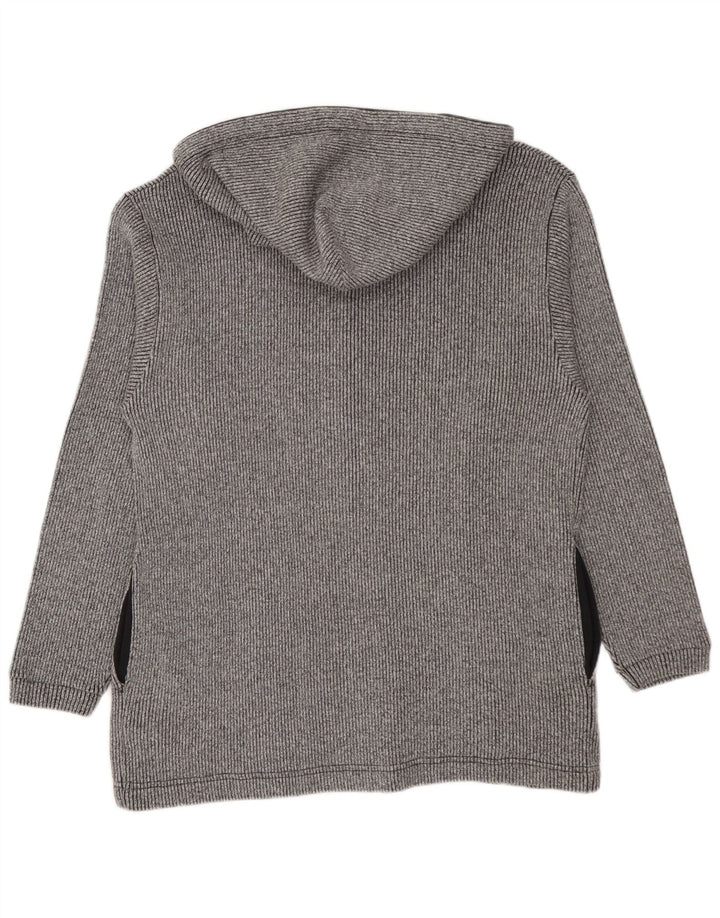 Champion Mens Zip Hoodie Sweater Medium Grey Cotton
