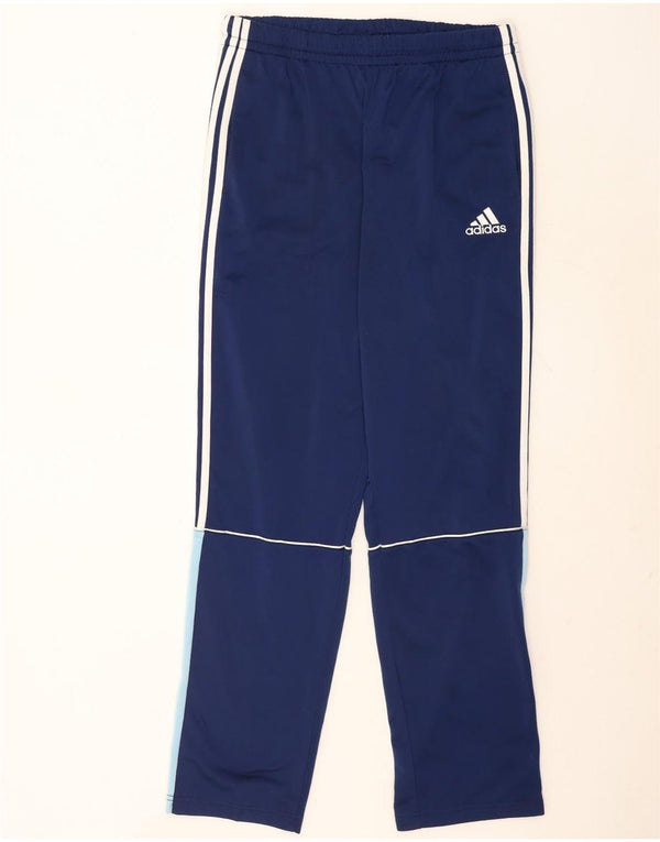 Adidas Mens Tracksuit Trousers UK 44/46 Large Navy Blue Colourblock