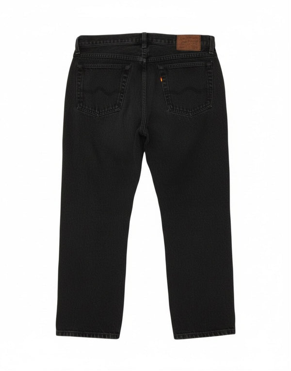 Wrangler Mens Straight Jeans W38 L30 Grey Cotton