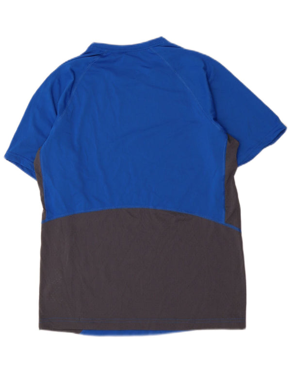 Columbia Ανδρικό T-Shirt Omni-Freeze Zero Top Small Blue Colourblock Πολυεστέρας
