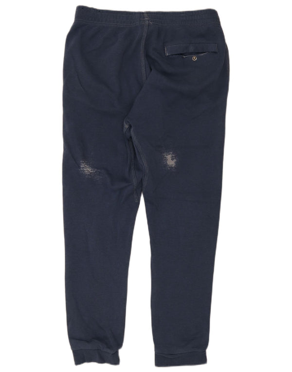 Nike Mens Tracksuit Trousers Joggers Large Navy Blue Cotton