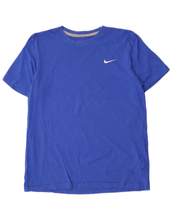 Nike - Camiseta de corte regular para hombre, talla grande, algodón azul