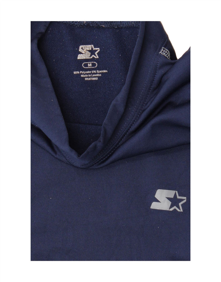 STARTER Womens Top Long Sleeve UK 14 Medium Navy Blue Polyester Vintage Starter and Second-Hand Starter from Messina Hembry 