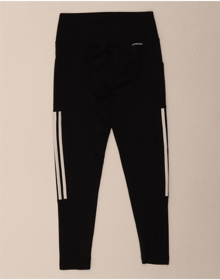 ADIDAS Aeroready Leggings til kvinder UK 12/14 Medium Black Polyester