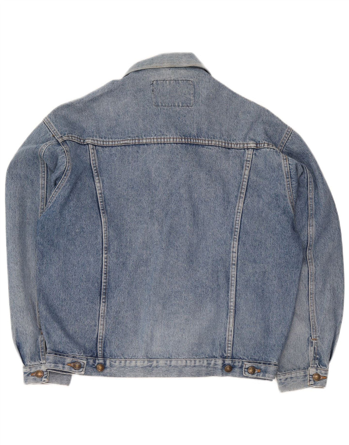 Casucci Giacca in denim da uomo UK 40 Large Blu Cotone