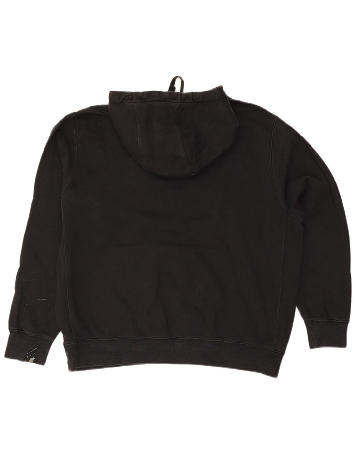 Nike Mens Hoodie Jumper Large Black Cotton