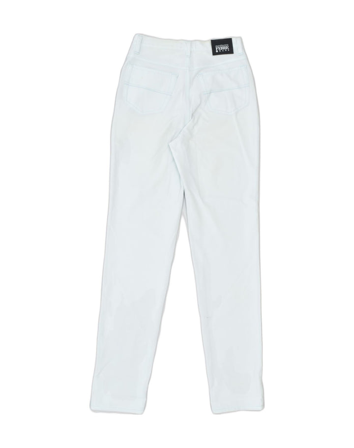 GIANFRANCO FERRE Womens Tapered Casual Trousers W29 L33 Blue Polyamide | Vintage | Thrift | Second-Hand | Used Clothing | Messina Hembry 