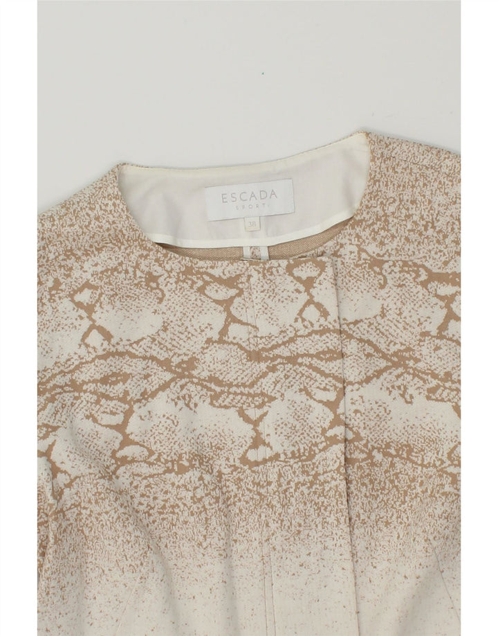 ESCADA Womens Blazer Jacket IT 38 XS Off White Flecked Cotton Vintage Escada and Second-Hand Escada from Messina Hembry 