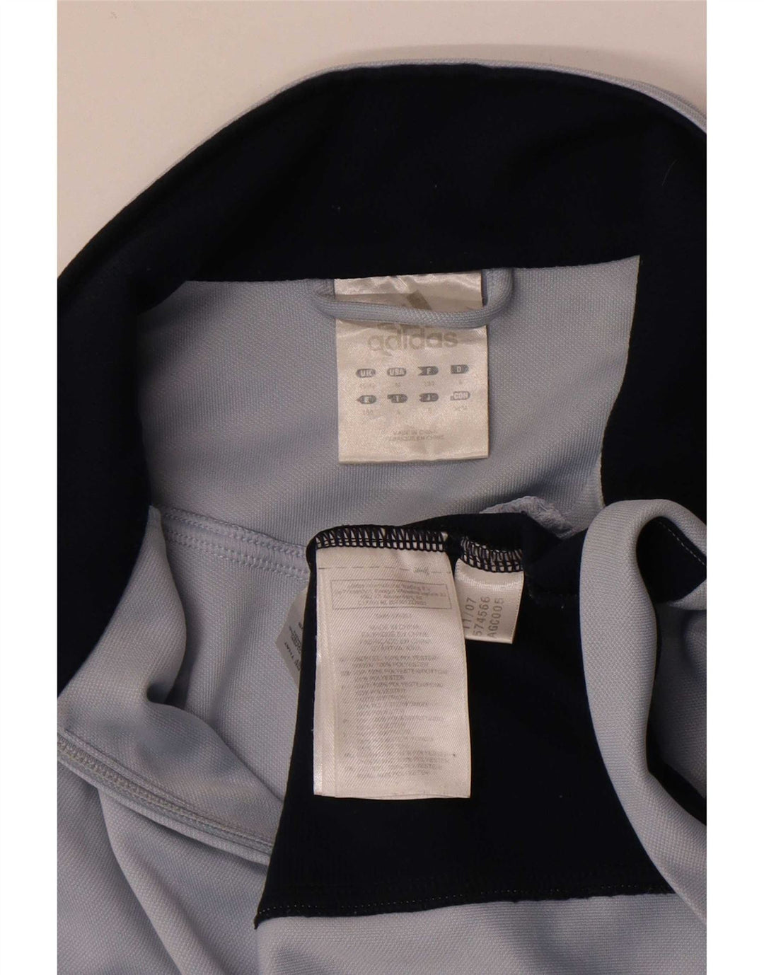 Adidas Mens Tracksuit Top Jacket UK 40/42 Medium Grey Colourblock Polyester
