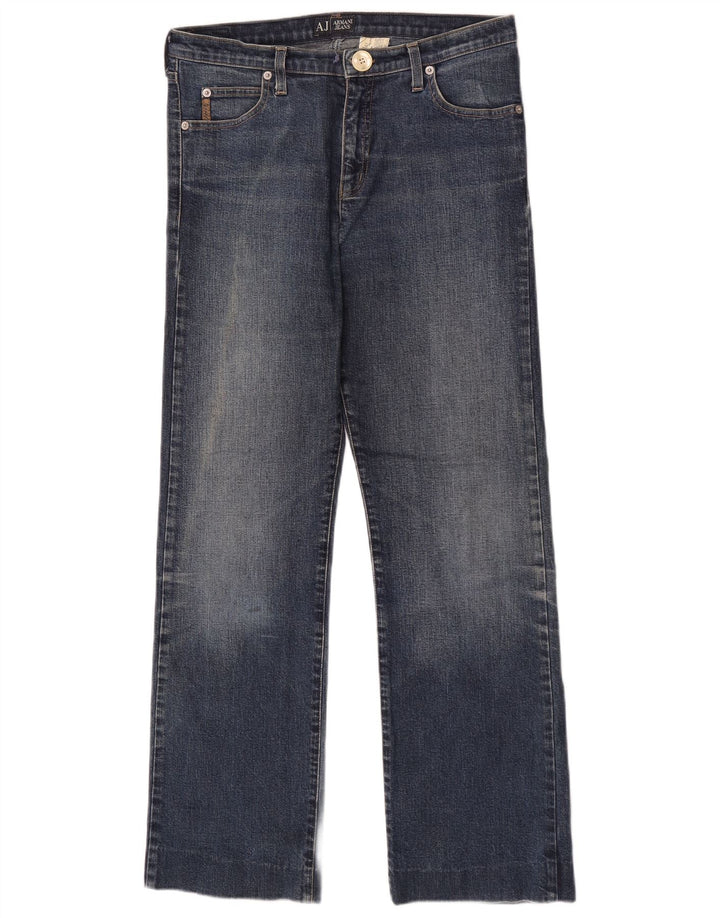 Armani Womens Straight Jeans W29 L29 Blue Cotton