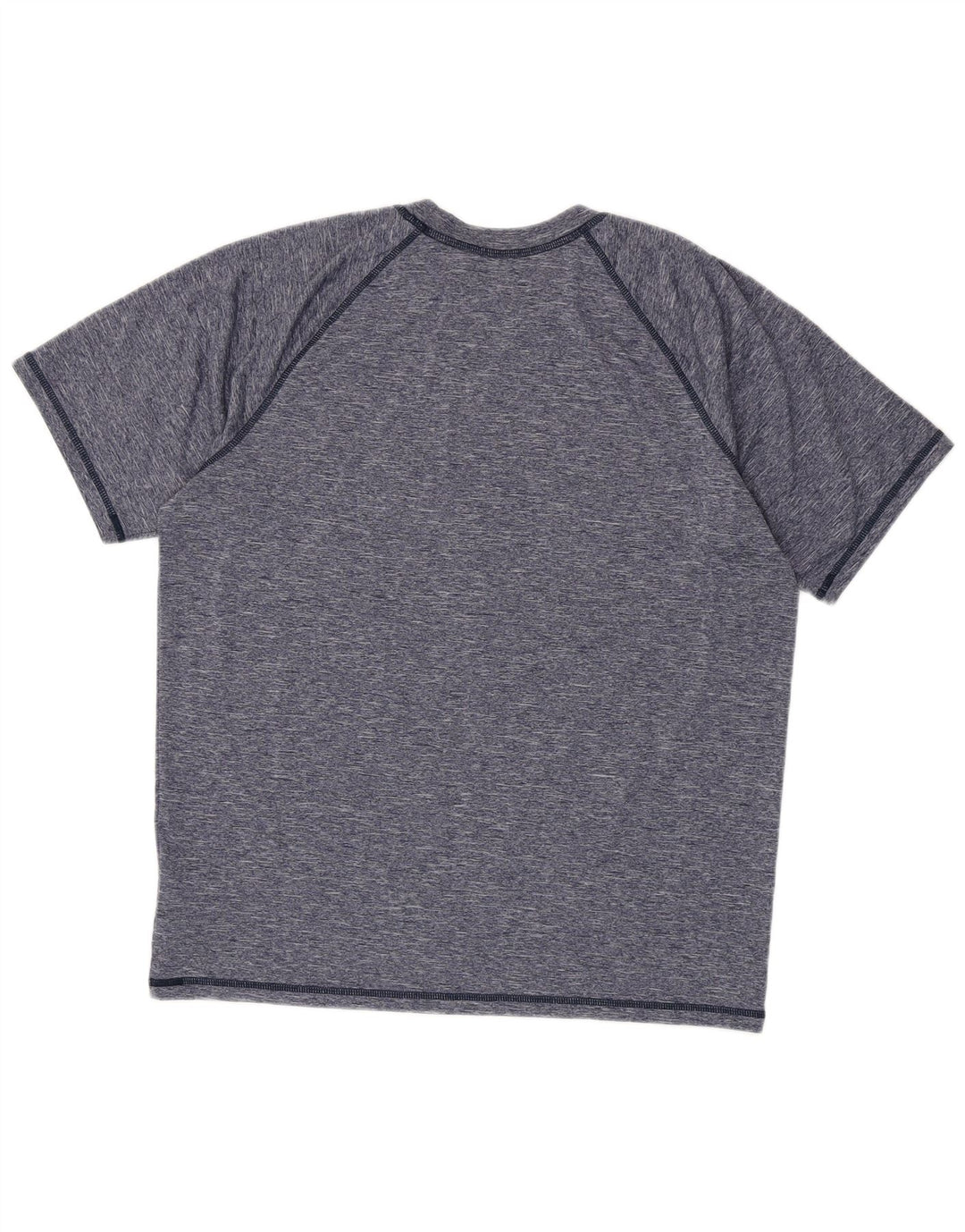 Nike Mens Dri Fit T-Shirt Top Large Navy Blue Flecked Polyester