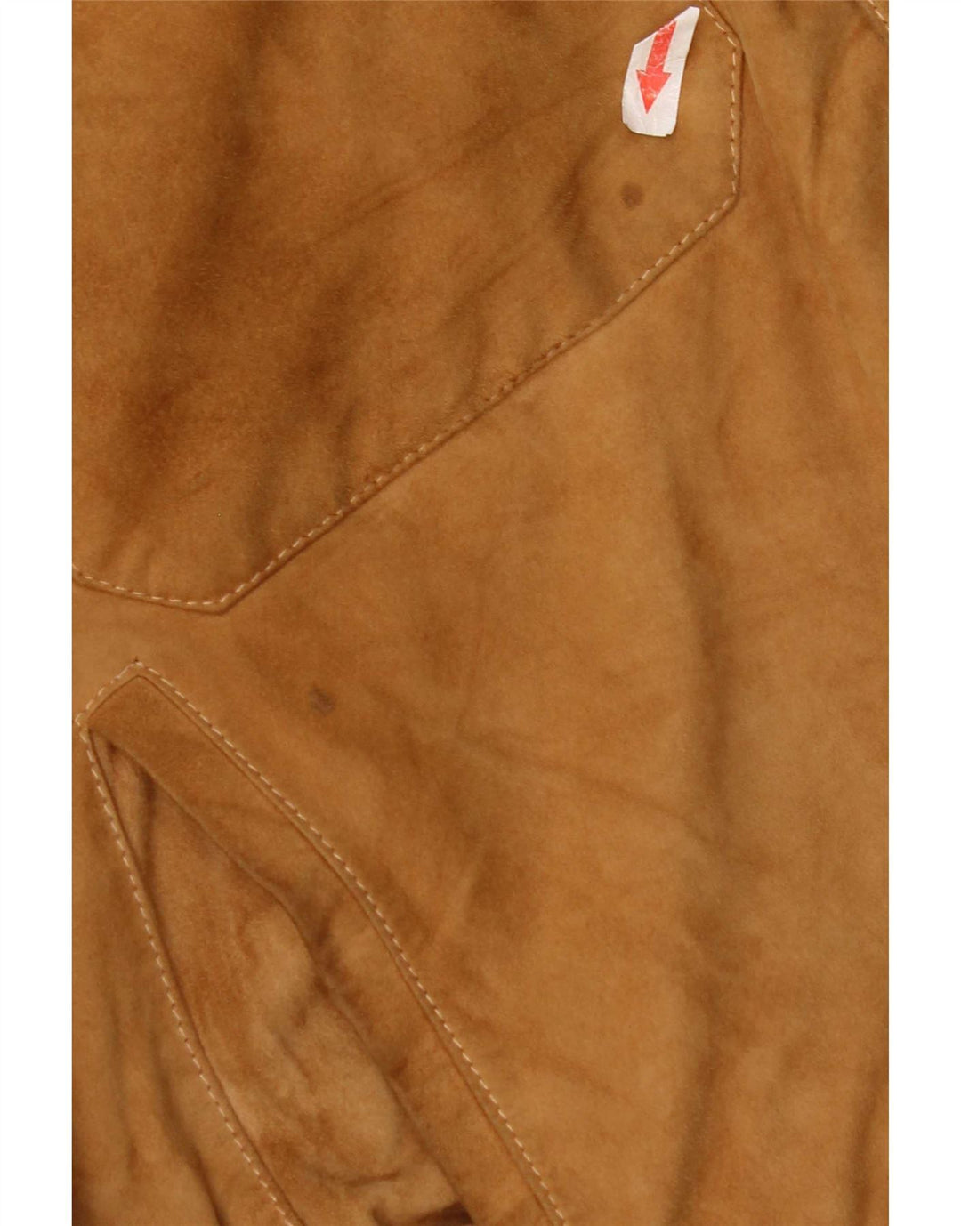 Jaqueta masculina vintage de camurça EU 54 XL couro bege
