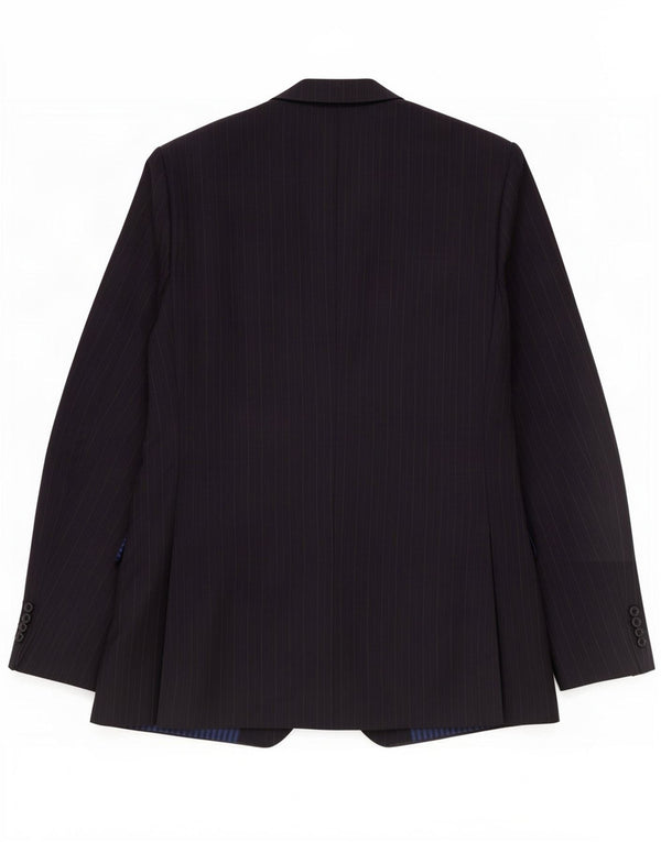 Marks & Spencer Veste blazer à 2 boutons pour homme UK 44 XL Bleu marine à fines rayures