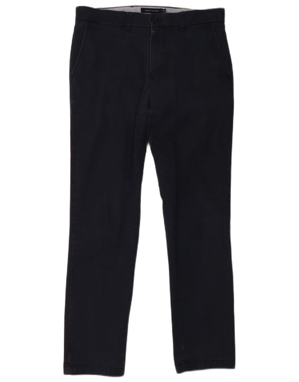 Tommy Hilfiger Herre Slim Fit Chino Bukser W32 L32 Marineblå Bomuld