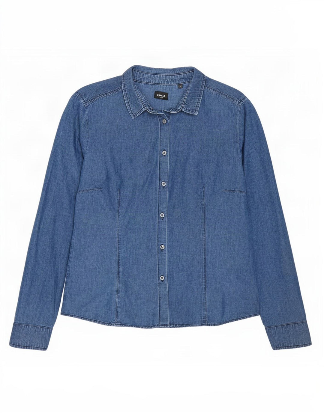 Marella Damen EMME Jeanshemd IT 42 Mittelblaue Baumwolle
