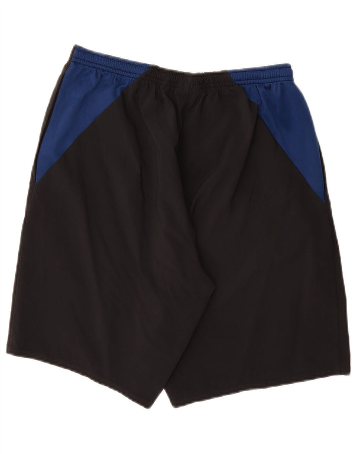 UMBRO Mens Sport Shorts Medium  Black Colourblock Polyester