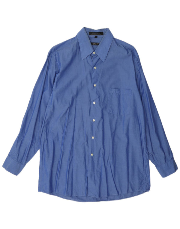 Dkny Herreskjorte str. 16 Large Blue Cotton