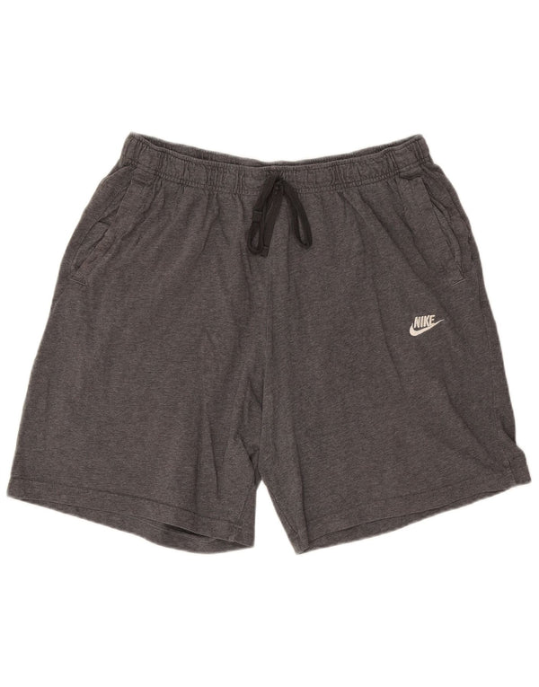 Pantaloncini sportivi Nike da uomo XL in cotone chiazzato grigio